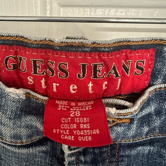 Guess  Vintage Womens Straight Slim Straight Size 28 Inseam 31”inch  Y2K Jeans - Picture 3 of 9